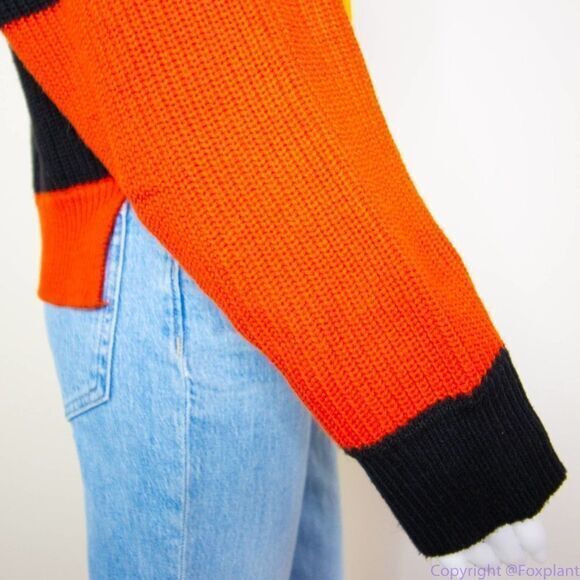 Moon & Madison women's color block cropped sweater,‎ size M - Picture 14 of 16